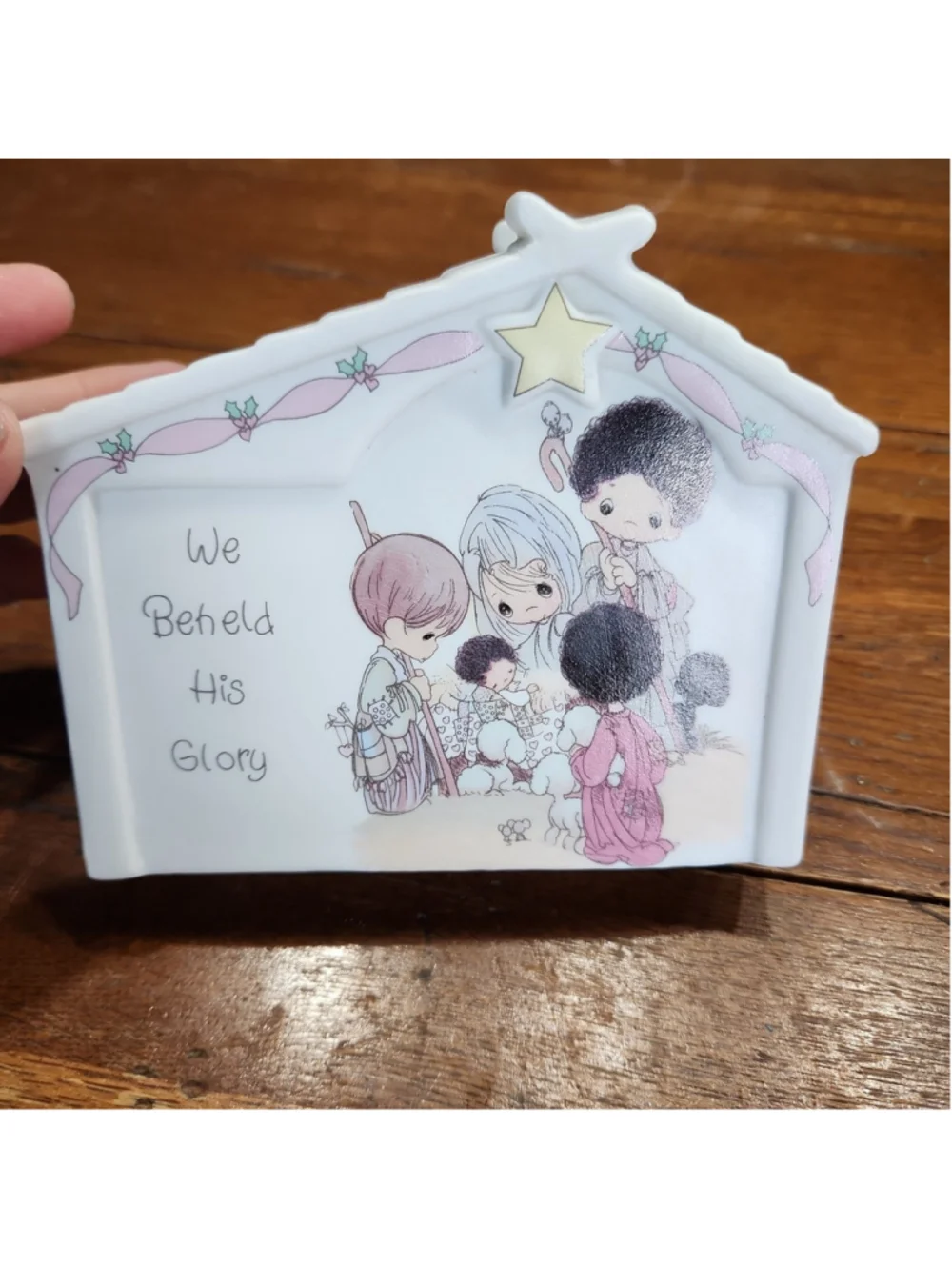 Precious Moments Nativity Music Box Oh Come All Ye Faithful
